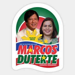 MARCOS DUTERTE ELECTION 2022 Sticker